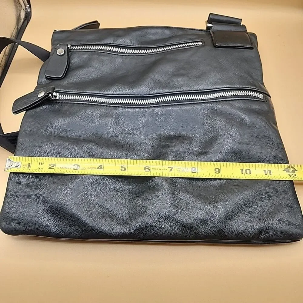 Leather Crossbody Bag Anthropologie Margot Shoulder Bag Purse Messenger Black